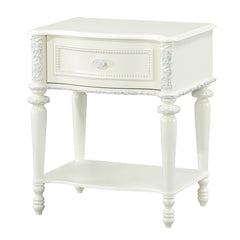 ACME Dorothy 1 Drawer Nightstand – angle view – Lusso Furniture Miami
