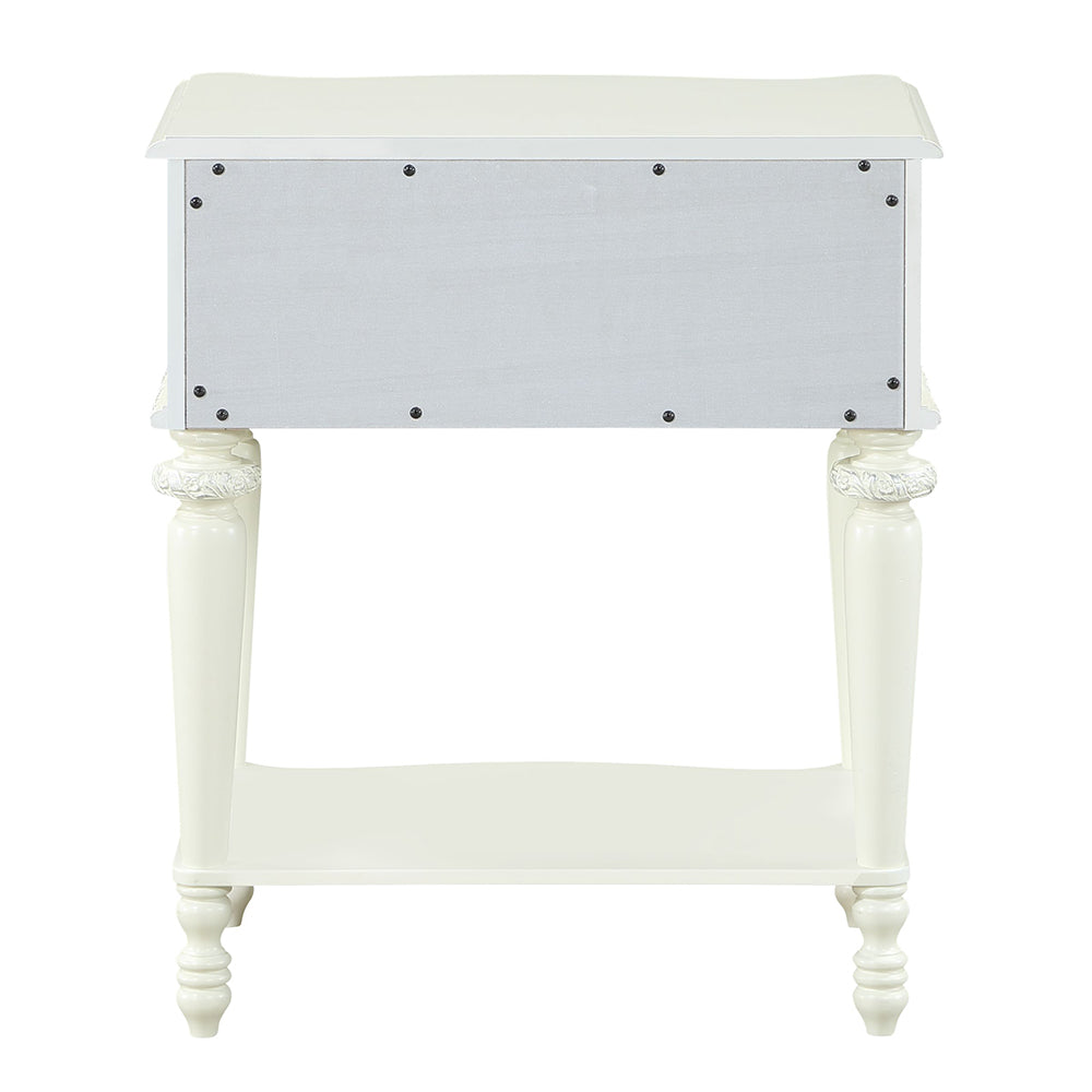 ACME Dorothy 1 Drawer Nightstand – detail – Lusso Furniture Miami