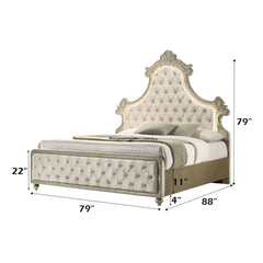ACME Lucienne LED Bed – view 11 – Lusso Furniture Miami
