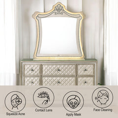 ACME Lucienne LED Mirror – back view – Lusso Furniture Miami
