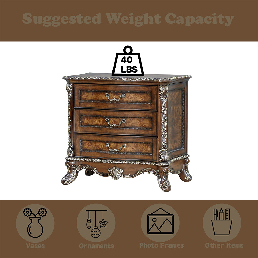 ACME Devany Nightstand – finish detail – Lusso Furniture Miami