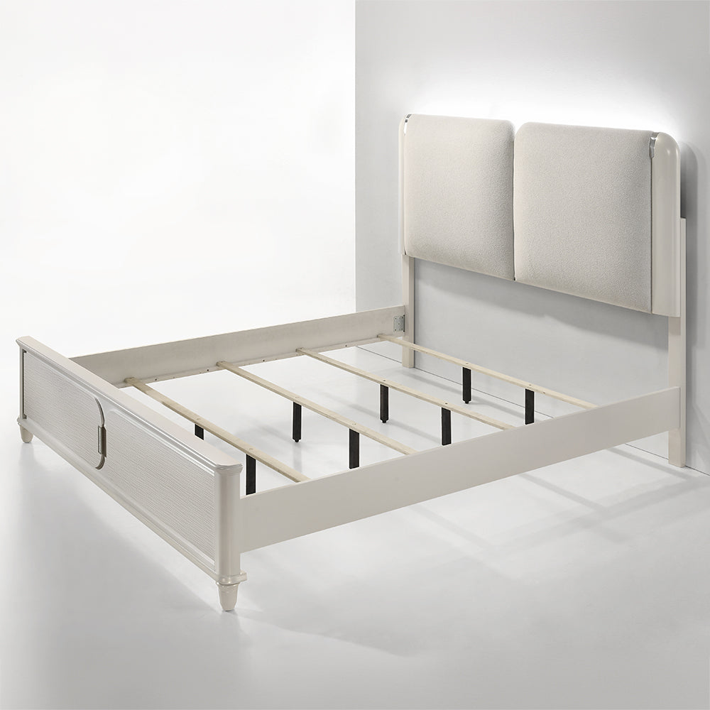 ACME Laveda LED Bed – angle view – Lusso Furniture Miami