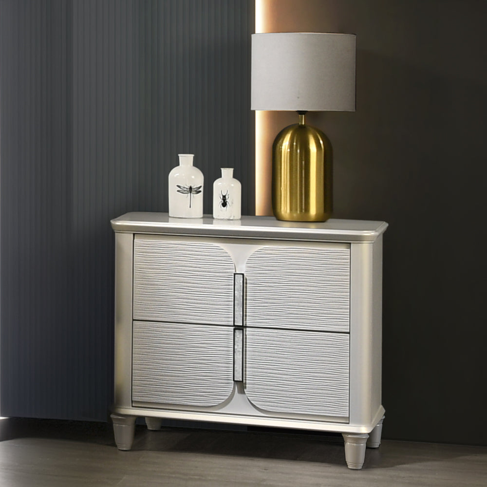 ACME Laveda Nightstand – front view – Lusso Furniture Miami