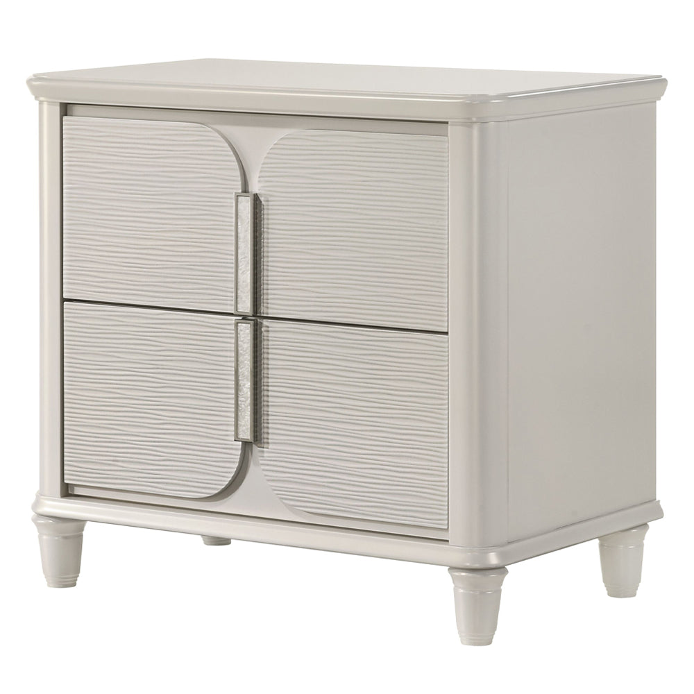 ACME Laveda Nightstand – angle view – Lusso Furniture Miami