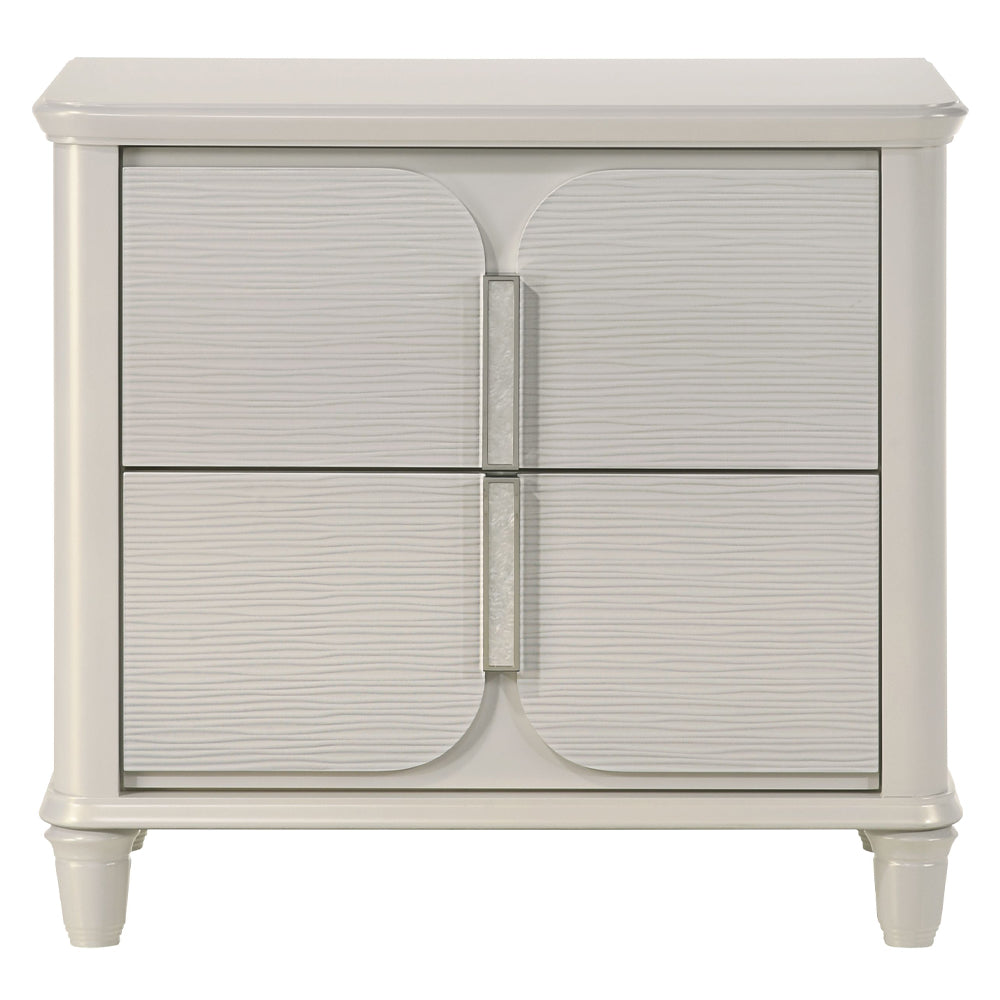 ACME Laveda Nightstand – side view – Lusso Furniture Miami