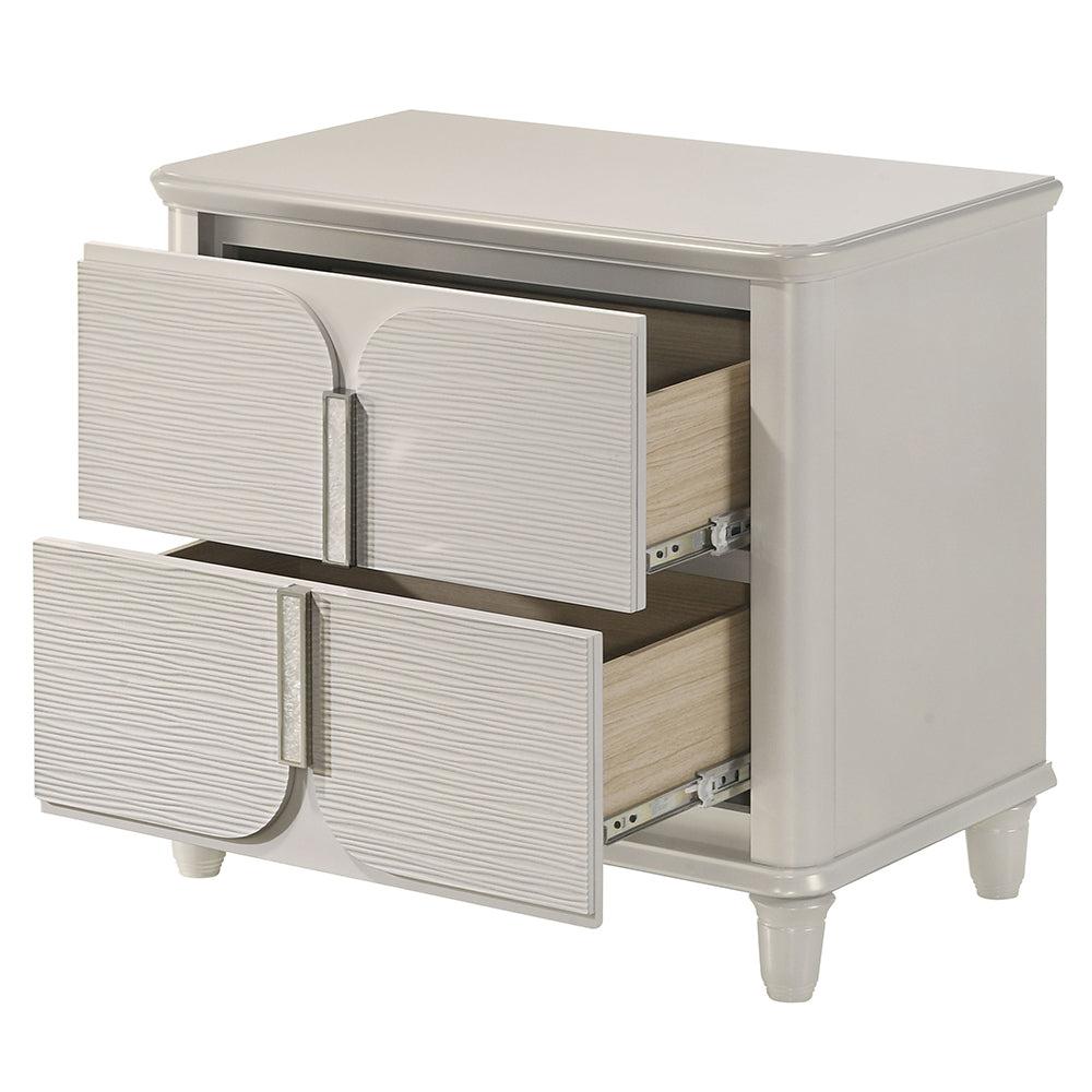 ACME Laveda Nightstand – back view – Lusso Furniture Miami