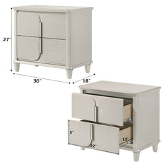 ACME Laveda Nightstand – top view – Lusso Furniture Miami