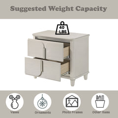 ACME Laveda Nightstand – close-up – Lusso Furniture Miami