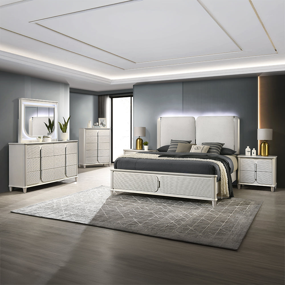 ACME Laveda Nightstand – alternate view – Lusso Furniture Miami