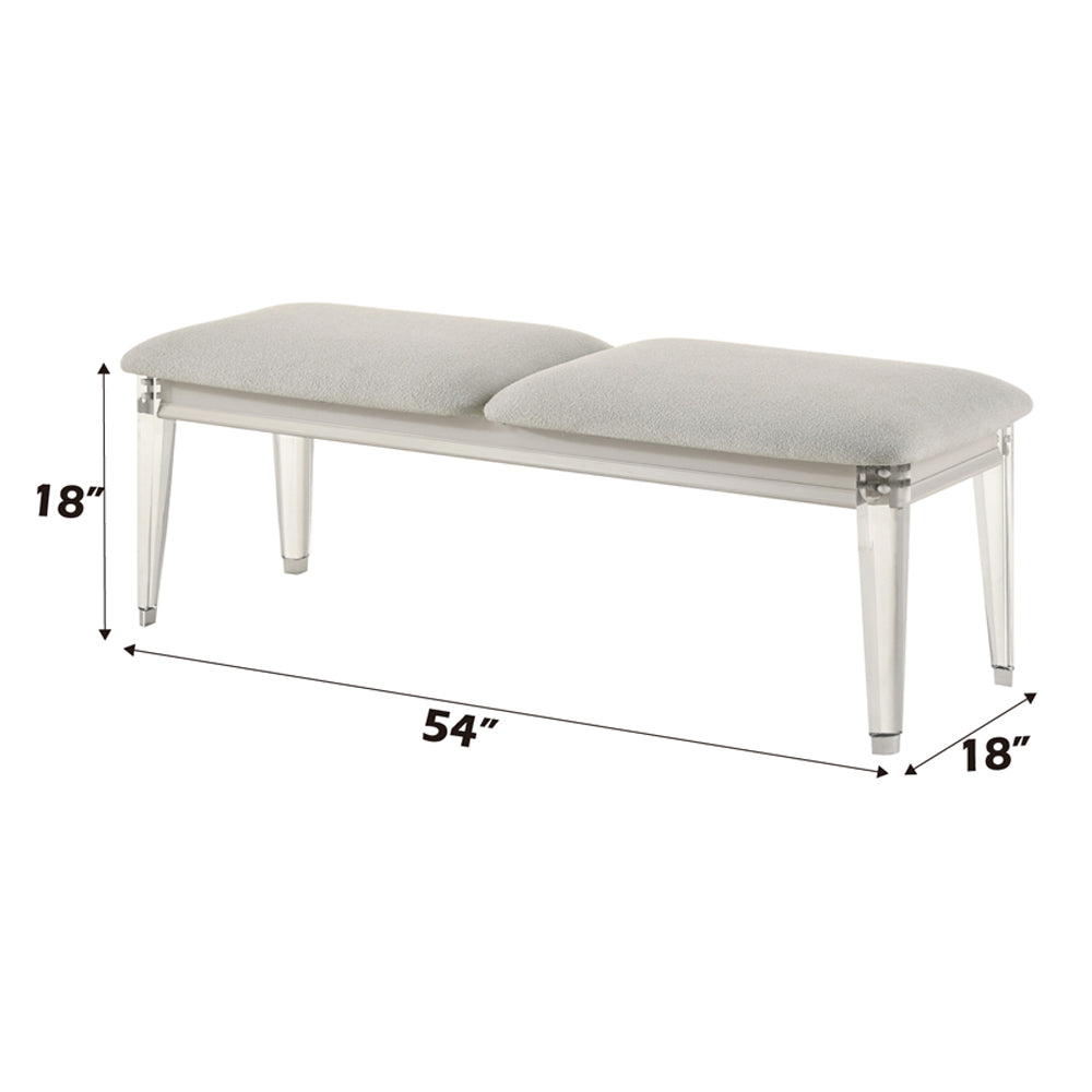 ACME Laveda Bench – side view – Lusso Furniture Miami