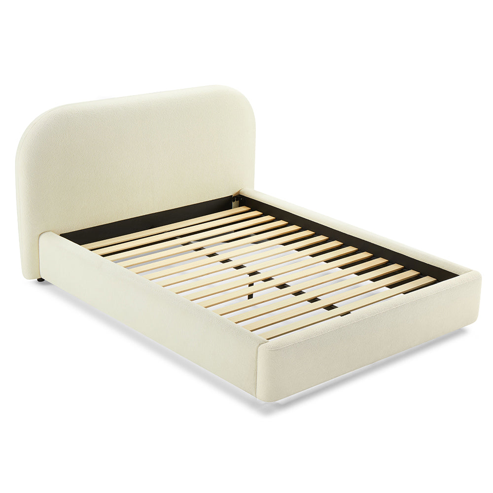 ACME Arden Upholstered Bed – angle view – Lusso Furniture Miami