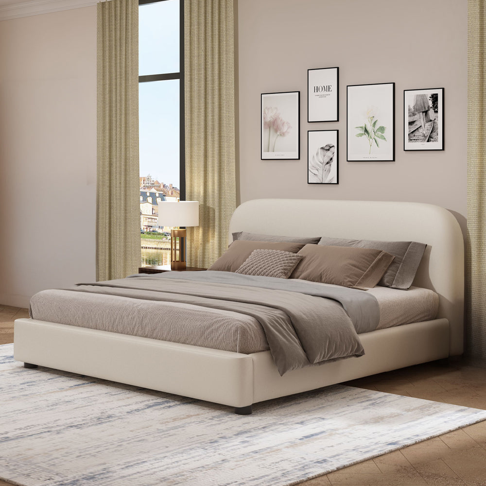 ACME Arden Upholstered Bed – front view – Lusso Furniture Miami