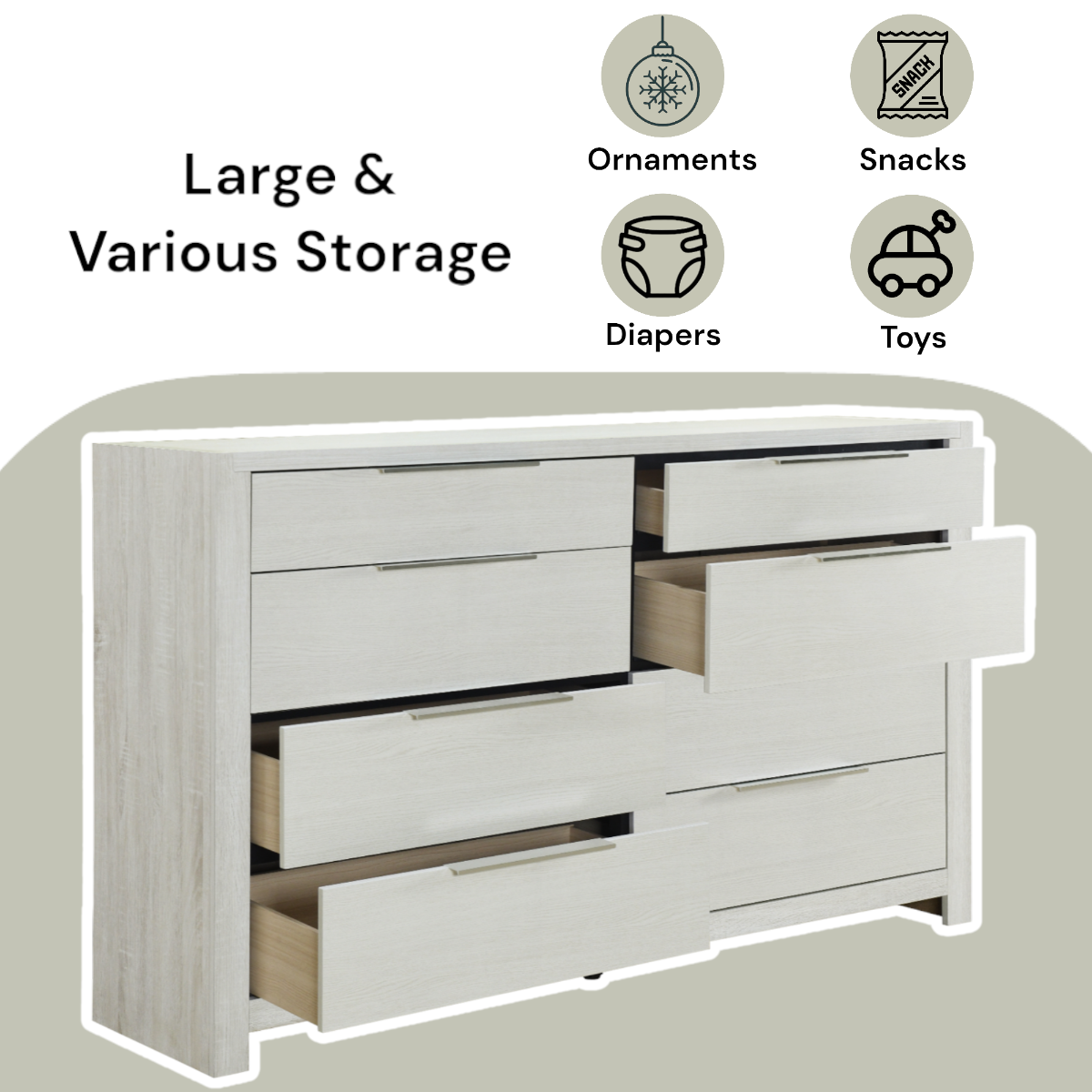 ACME Jehoram Dresser – close-up – Lusso Furniture Miami