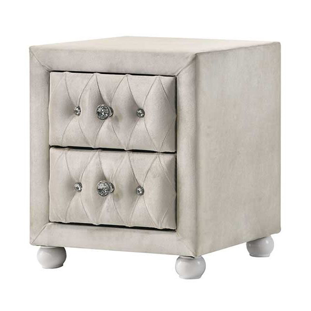 ACME Reggie Nightstand – angle view – Lusso Furniture Miami