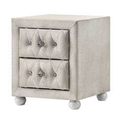 ACME Reggie Nightstand – angle view – Lusso Furniture Miami