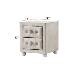 ACME Reggie Nightstand – back view – Lusso Furniture Miami