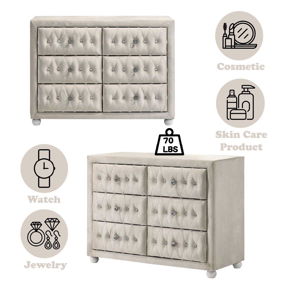 ACME Reggie Dresser – alternate view – Lusso Furniture Miami