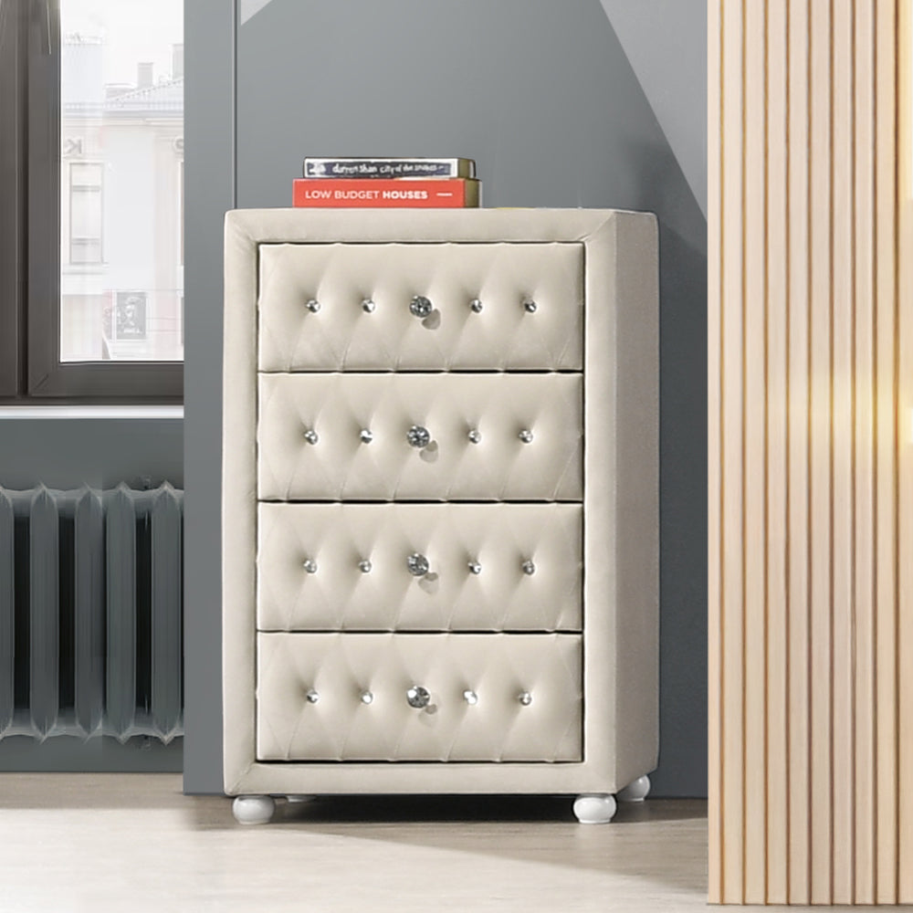 ACME Reggie Chest – room setting – Lusso Furniture Miami