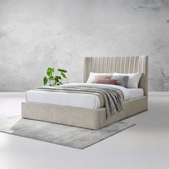 ACME Loren Upholstered Bed – top view – Lusso Furniture Miami