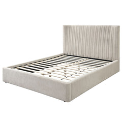 ACME Loren Upholstered Bed – angle view – Lusso Furniture Miami