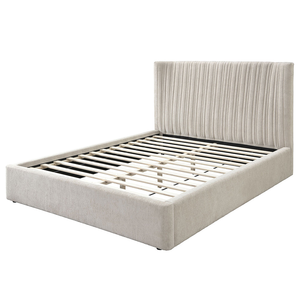ACME Loren Upholstered Bed – angle view – Lusso Furniture Miami