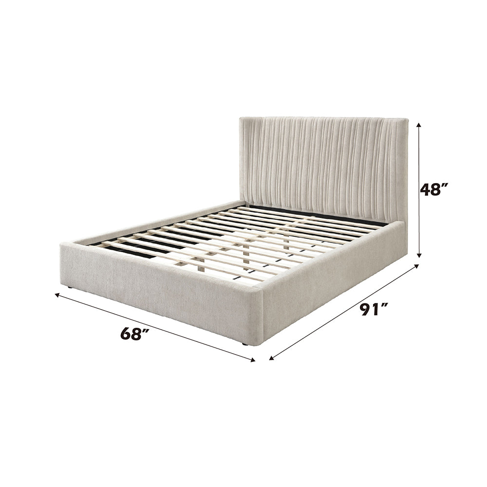 ACME Loren Upholstered Bed – back view – Lusso Furniture Miami