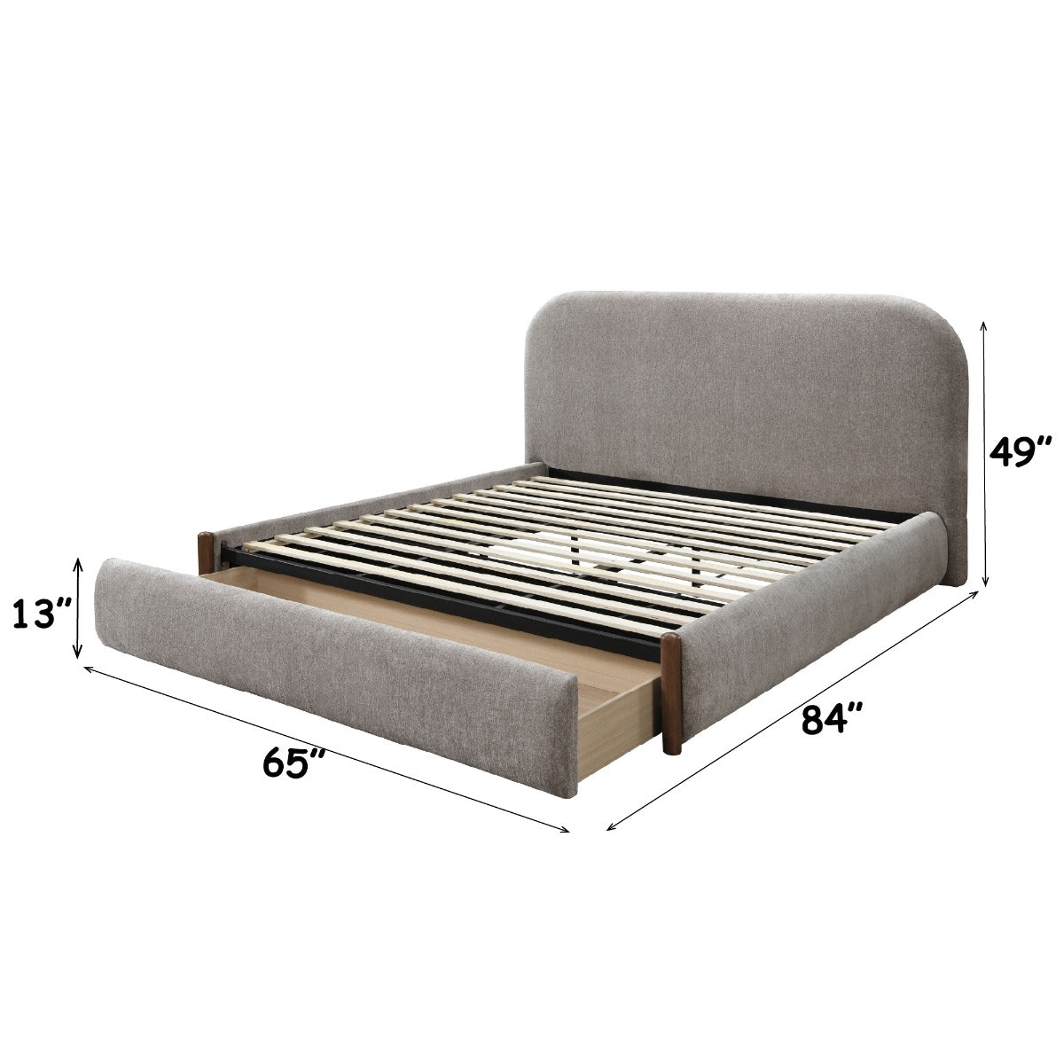 ACME Ollya Storage Bed – top view – Lusso Furniture Miami