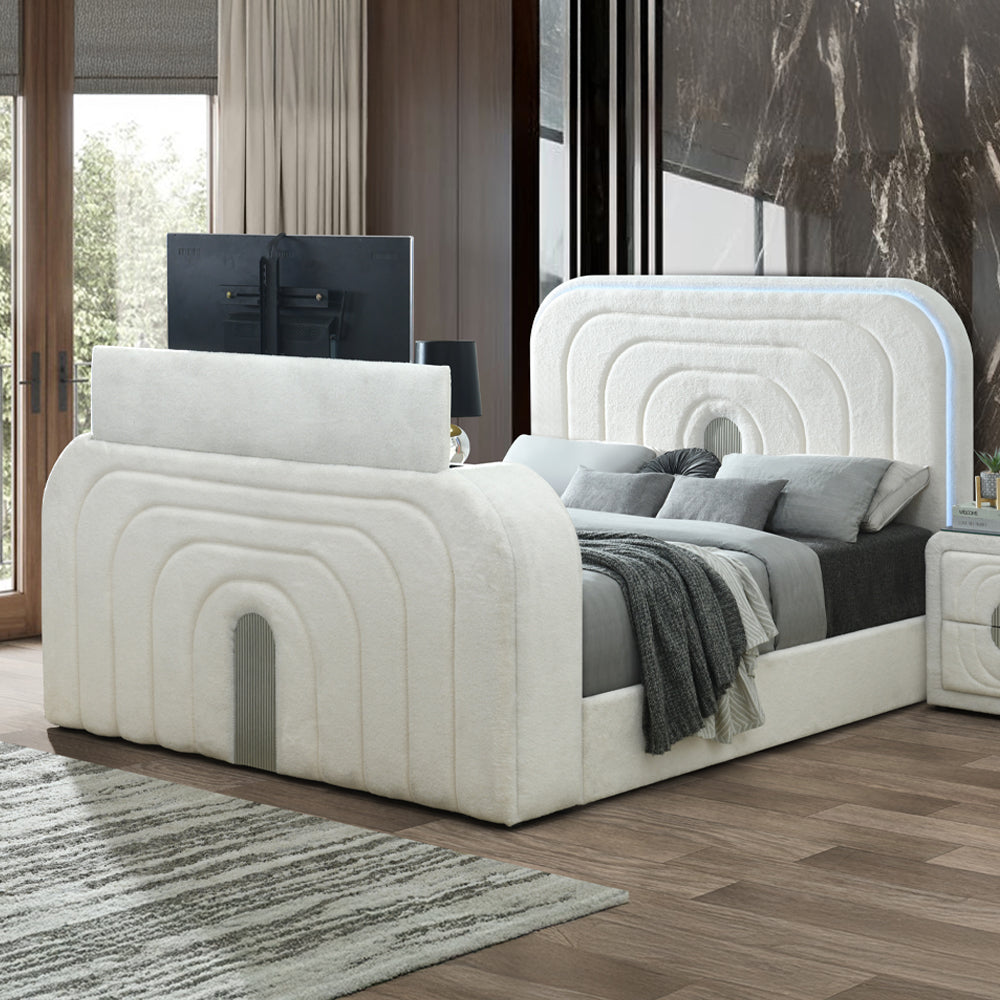 ACME Shelyn LED TV Bed – view 12 – Lusso Furniture Miami