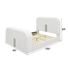 ACME Shelyn LED TV Bed – view 17 – Lusso Furniture Miami