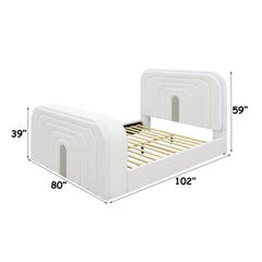 ACME Shelyn LED TV Bed – view 22 – Lusso Furniture Miami