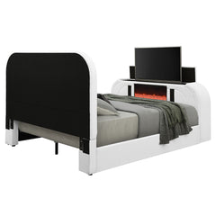 ACME Shelyn LED TV Bed – room setting – Lusso Furniture Miami
