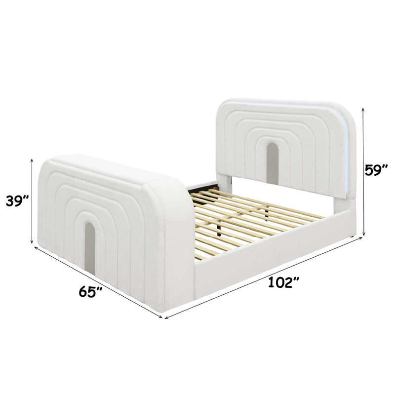 ACME Shelyn LED TV Bed-zoom-