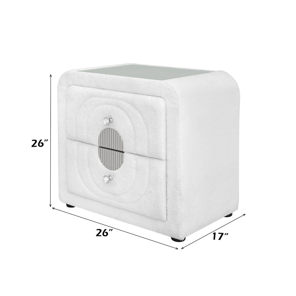 ACME Shelyn Nightstand – view 20 – Lusso Furniture Miami