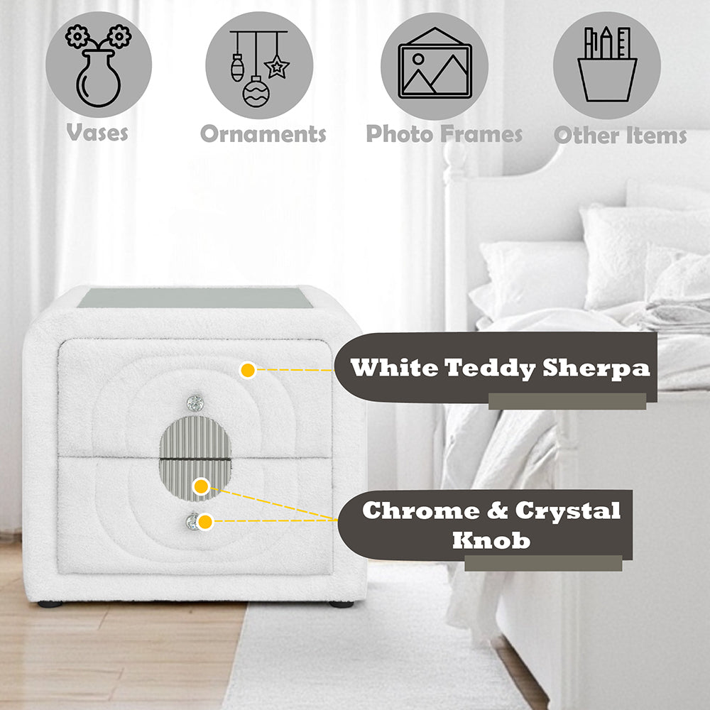 ACME Shelyn Nightstand – view 21 – Lusso Furniture Miami