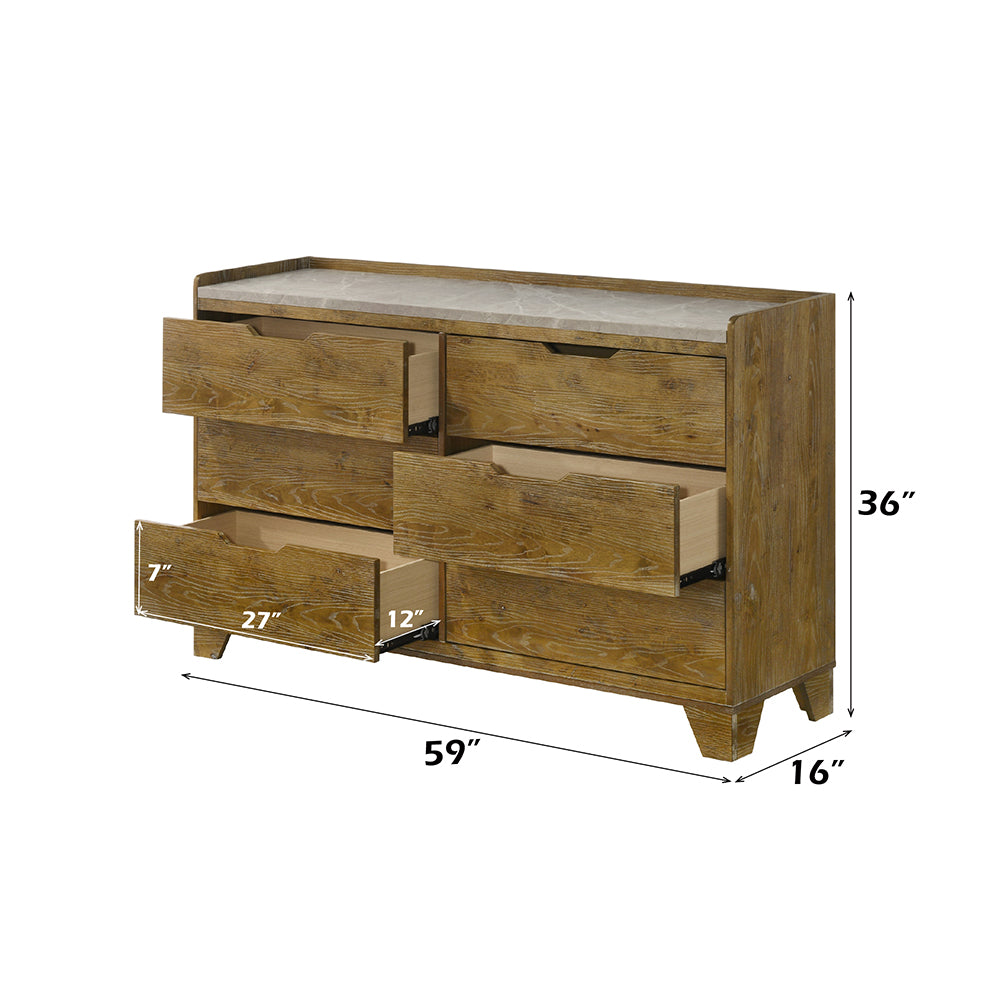 ACME Garcia Dresser – back view – Lusso Furniture Miami