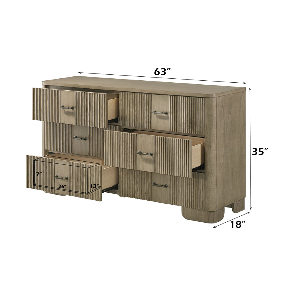 ACME Lakkari Dresser – back view – Lusso Furniture Miami