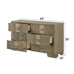 ACME Lakkari Dresser – back view – Lusso Furniture Miami