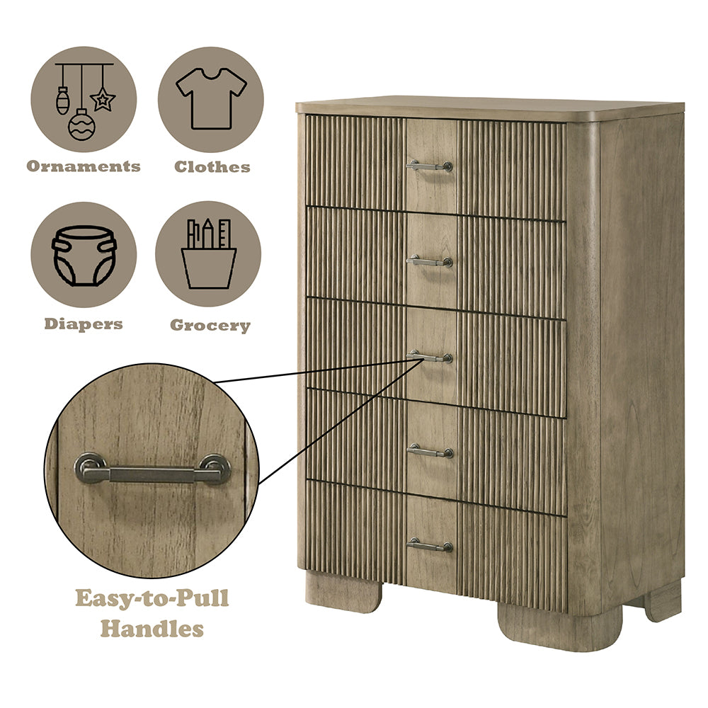ACME Lakkari Chest – back view – Lusso Furniture Miami