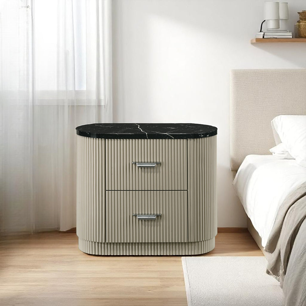 ACME Travonte Nightstand – front view – Lusso Furniture Miami