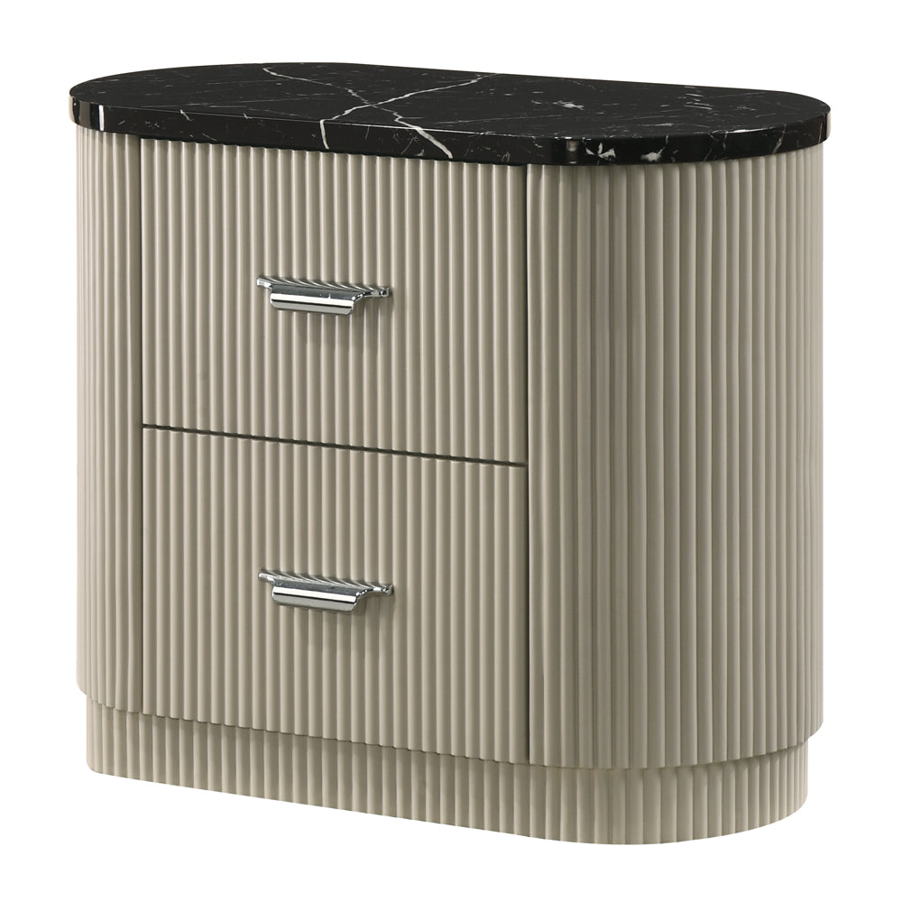 ACME Travonte Nightstand – side view – Lusso Furniture Miami