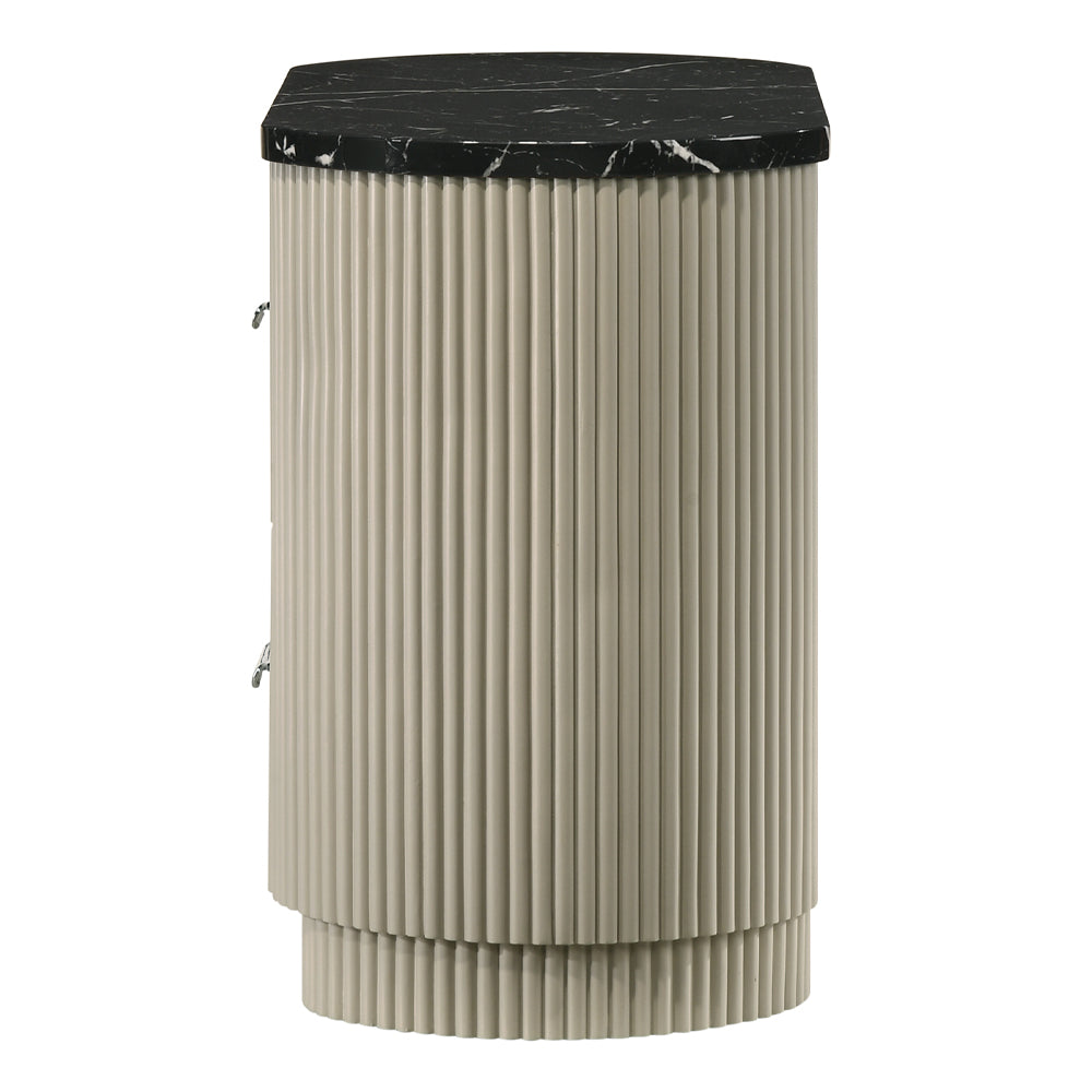 ACME Travonte Nightstand – room setting – Lusso Furniture Miami
