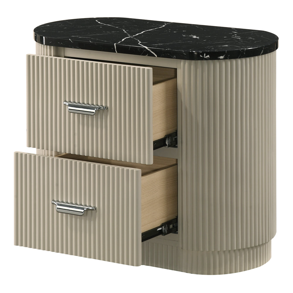 ACME Travonte Nightstand – top view – Lusso Furniture Miami