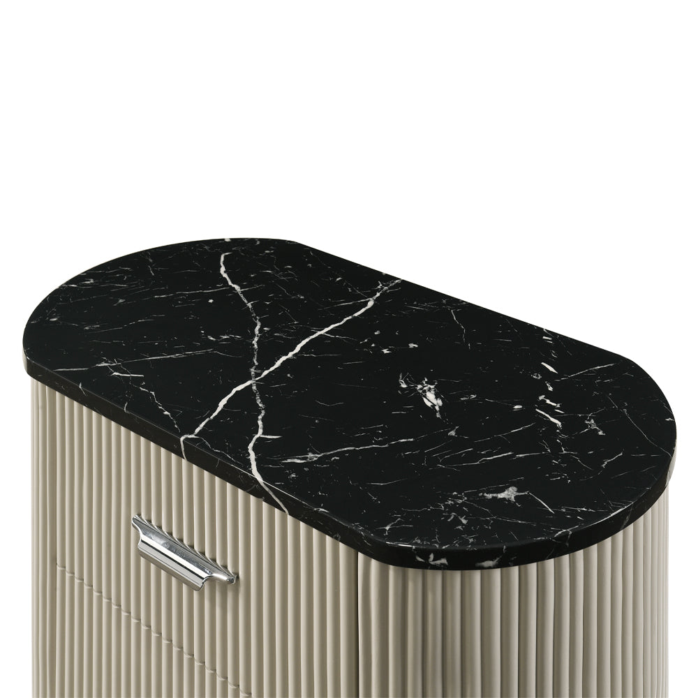 ACME Travonte Nightstand – close-up – Lusso Furniture Miami