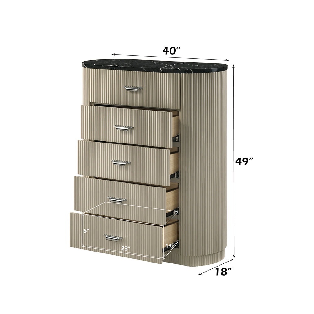 ACME Travonte Chest – back view – Lusso Furniture Miami