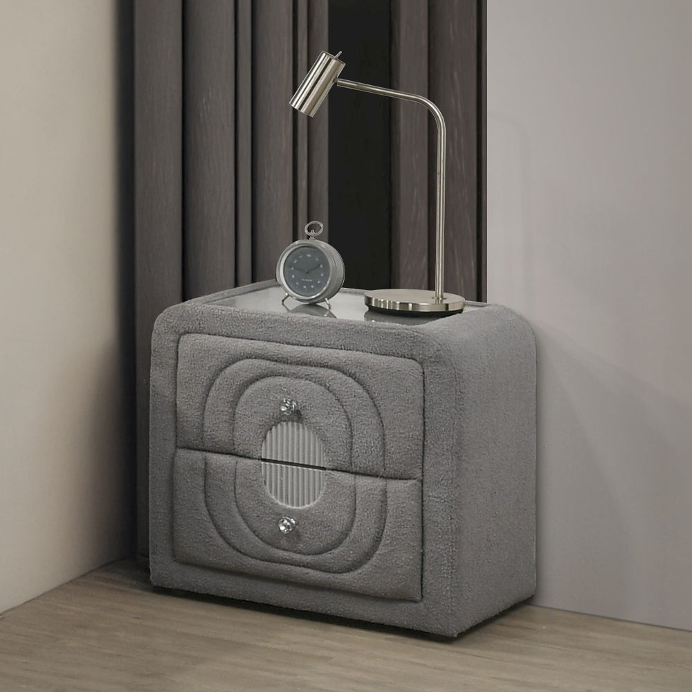 ACME Shelyn Nightstand – front view – Lusso Furniture Miami