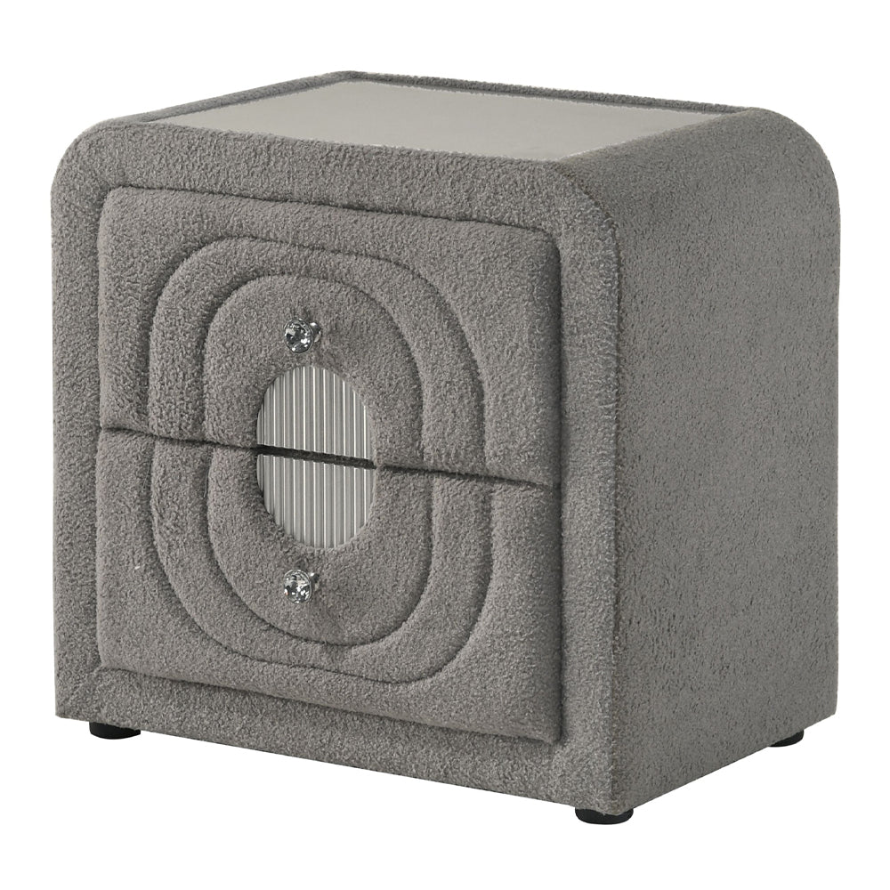 ACME Shelyn Nightstand – angle view – Lusso Furniture Miami