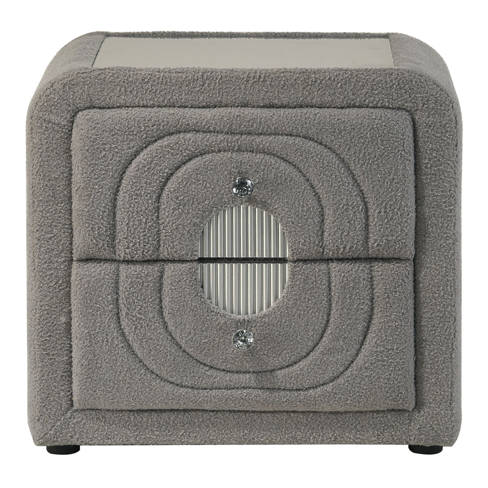ACME Shelyn Nightstand – side view – Lusso Furniture Miami