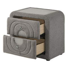ACME Shelyn Nightstand – back view – Lusso Furniture Miami