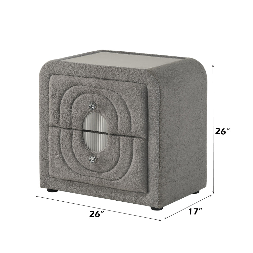 ACME Shelyn Nightstand – view 11 – Lusso Furniture Miami