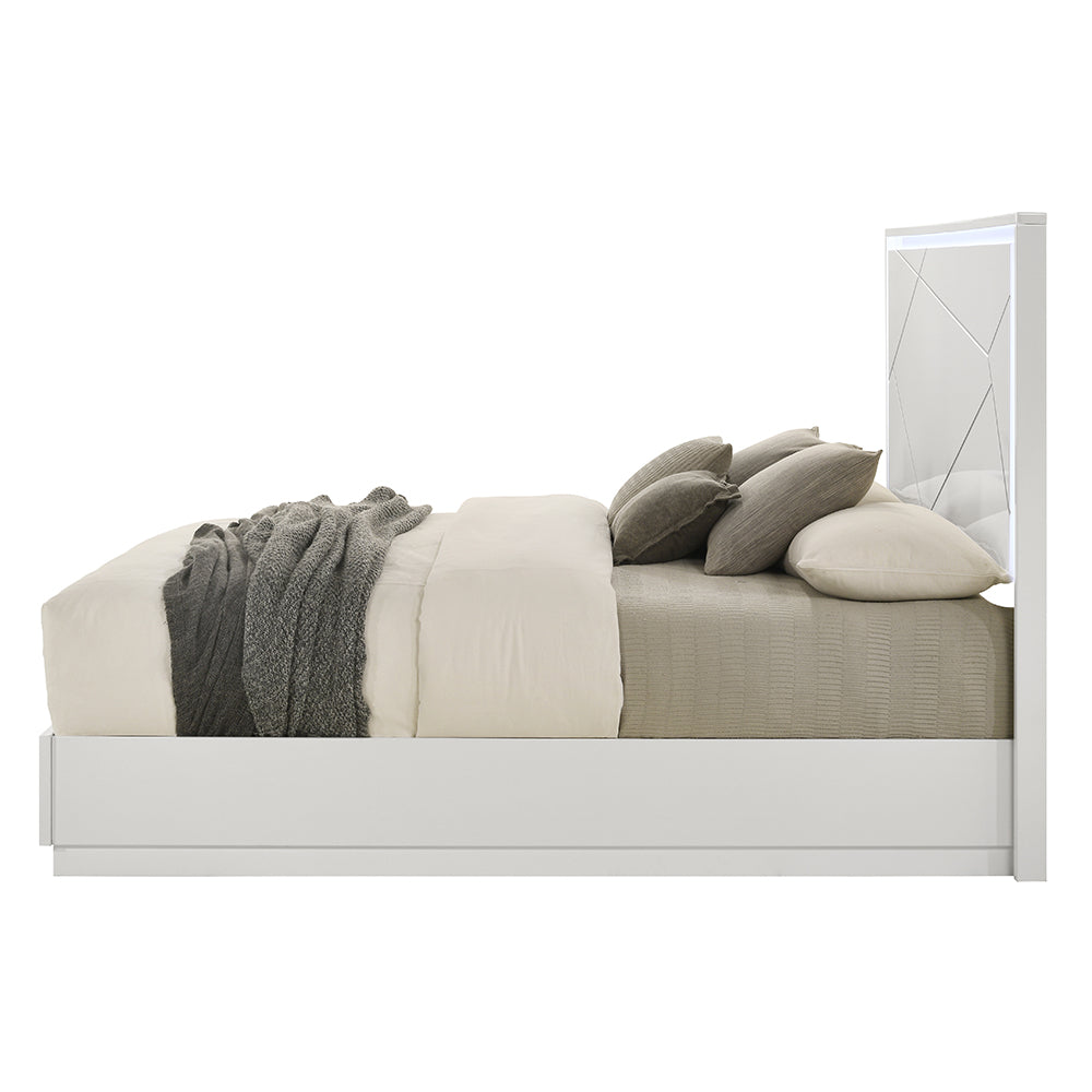 ACME Esther LED Bed – room setting – Lusso Furniture Miami